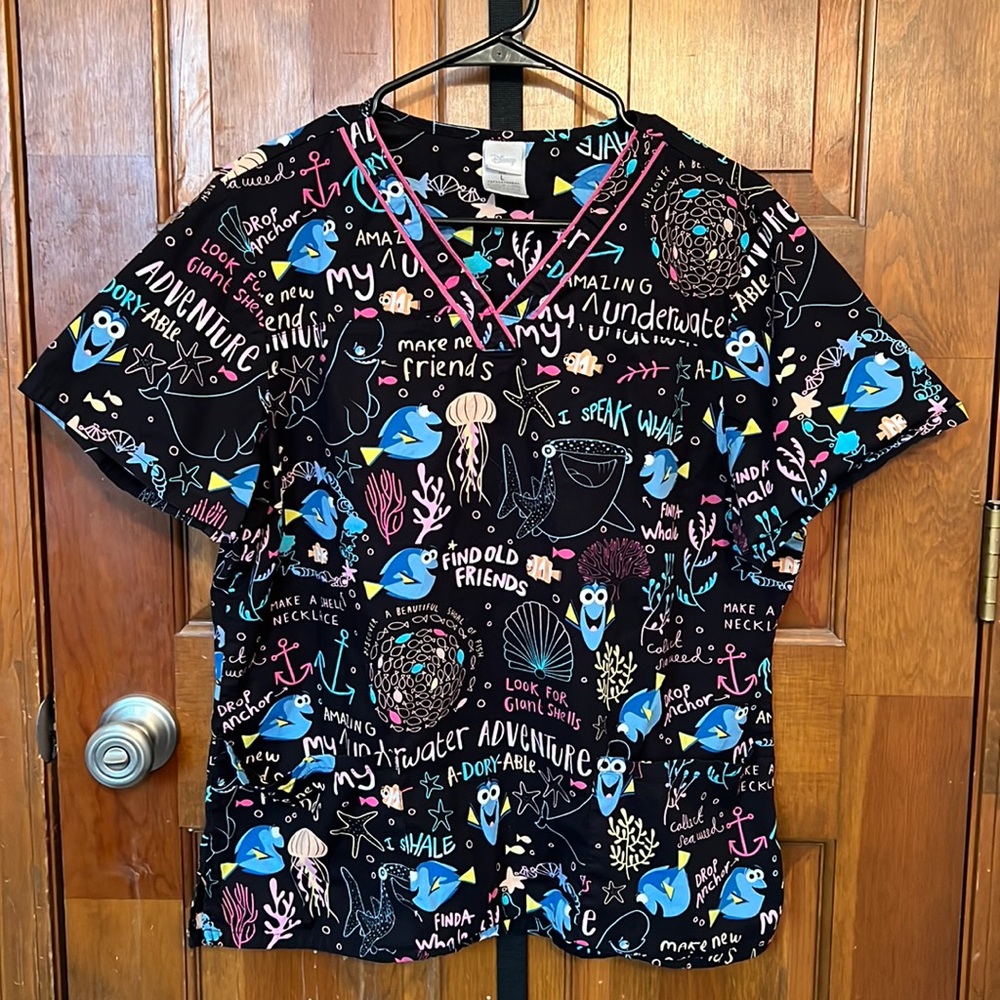Disney Finding Nemo Scrub Top